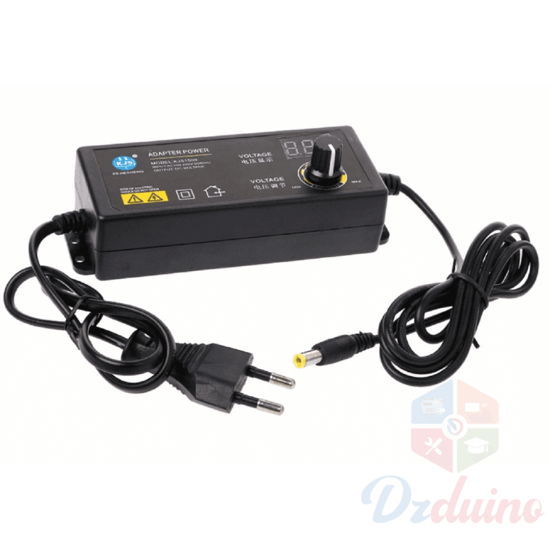 120W 3-12V 10A Adjustable Adapter With Voltage Display