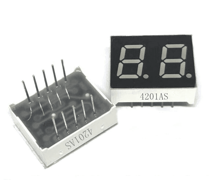 0.8 inch digital 7 Segments 2 digits Red - Common Cathode