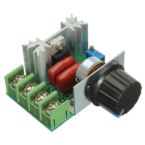 2000W 50V-220V Adjustable Voltage Regulator PWM AC Motor Speed Controller
