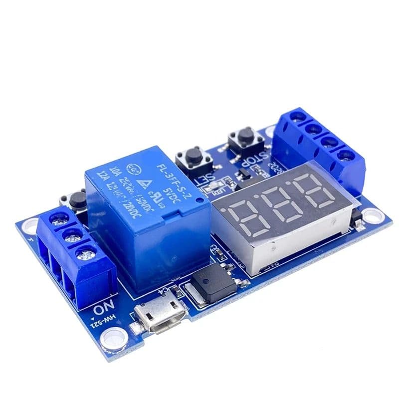 12V LED Display Digital Programmable Timer Relay Module HW-521