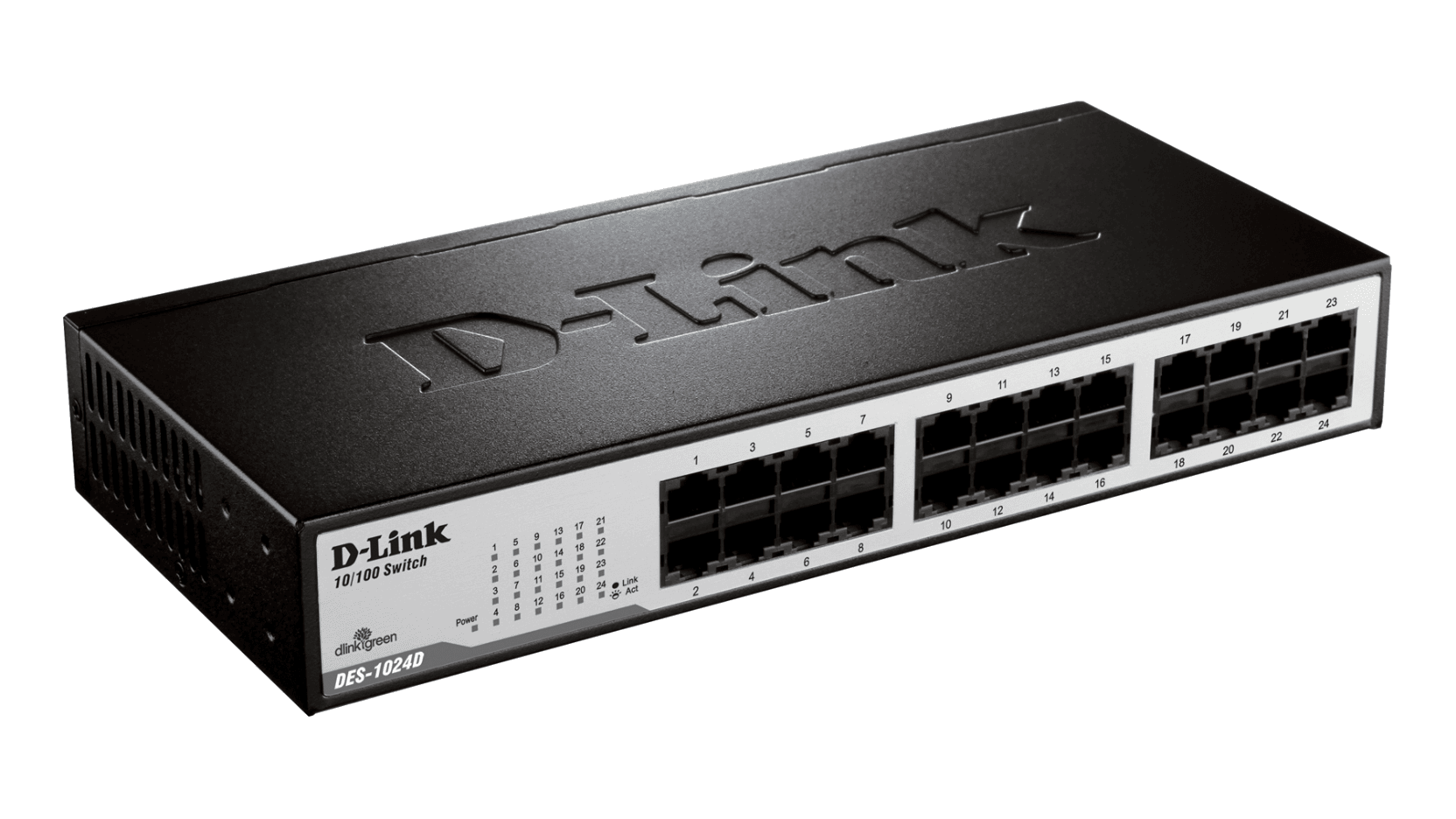 24-Port Fast Ethernet Desktop Switch DES-1024D