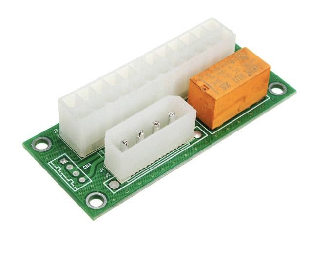 ATX 24Pin Dual PSU Power Supply Sync Starter Extender Cable Connector For BTC Miner Machine  