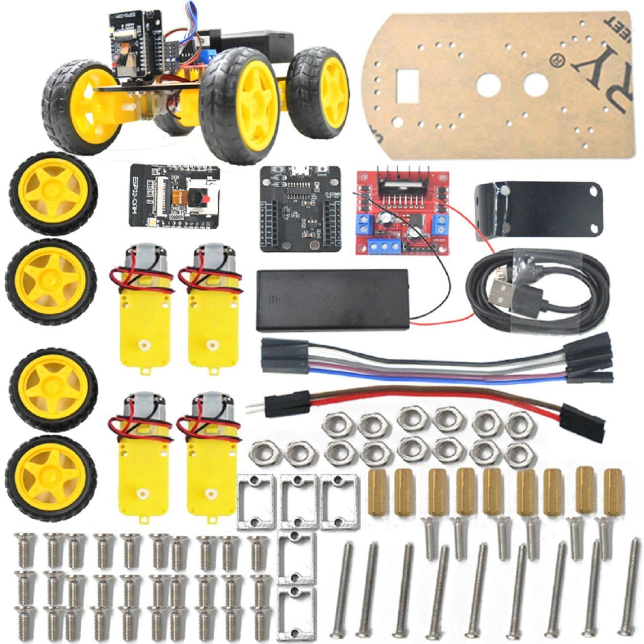 ESP32 Cam 4WD Smart Robot Car Kit