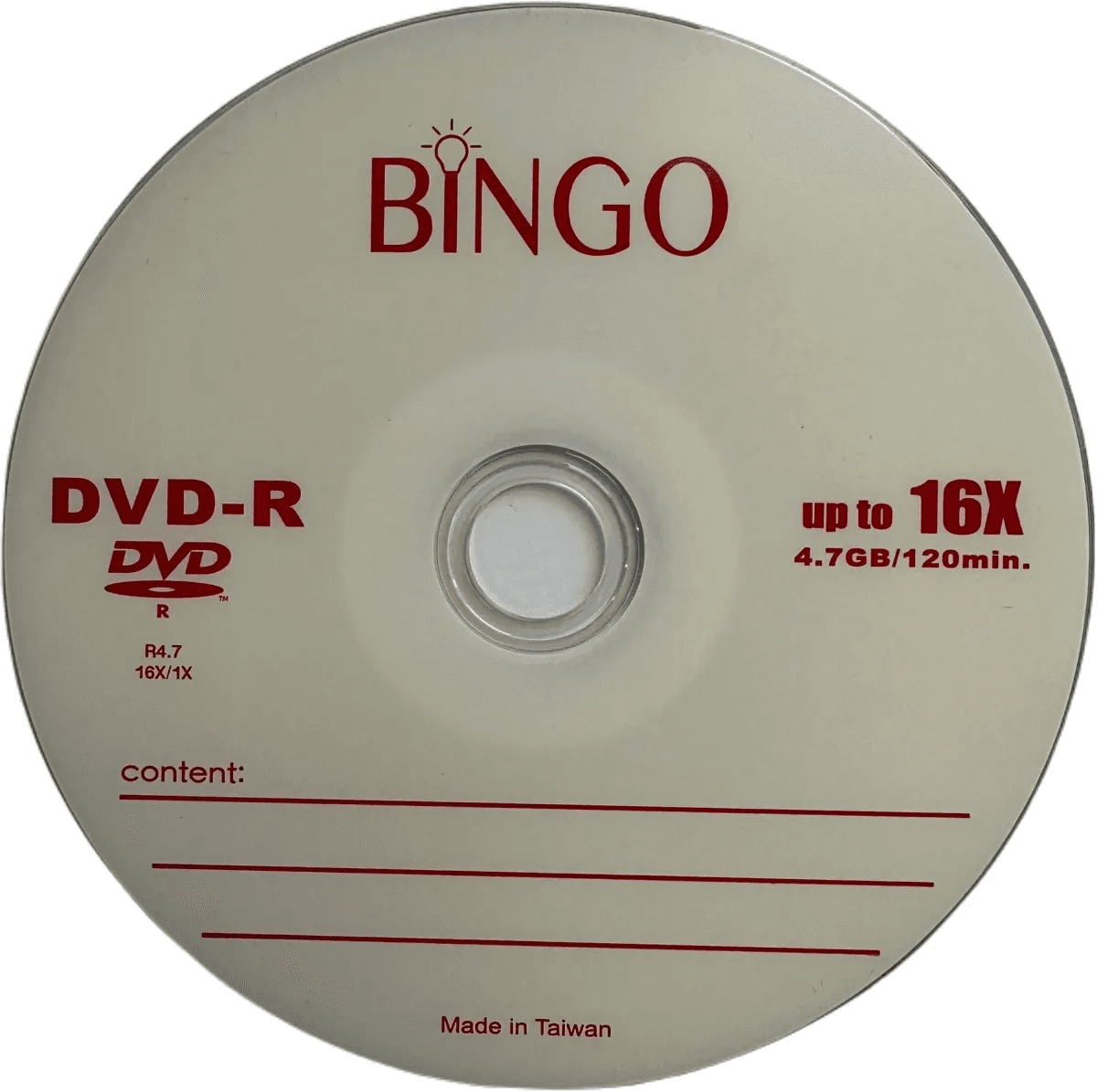 DVD Bingo RW 16x 4.7GB