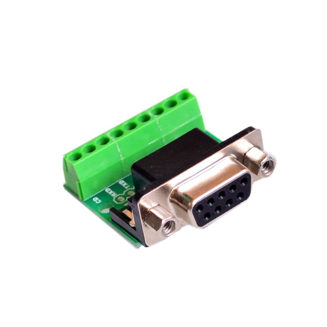  DB9 RS232 Serial to Terminal Female Adapter Connector