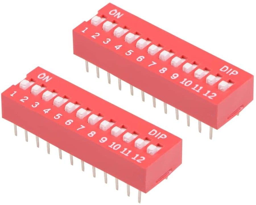 2.54mm  Red DIP Switch DS-10