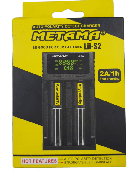 Metama Lii-S2 Automatic Polarity Sensing Battery Charger