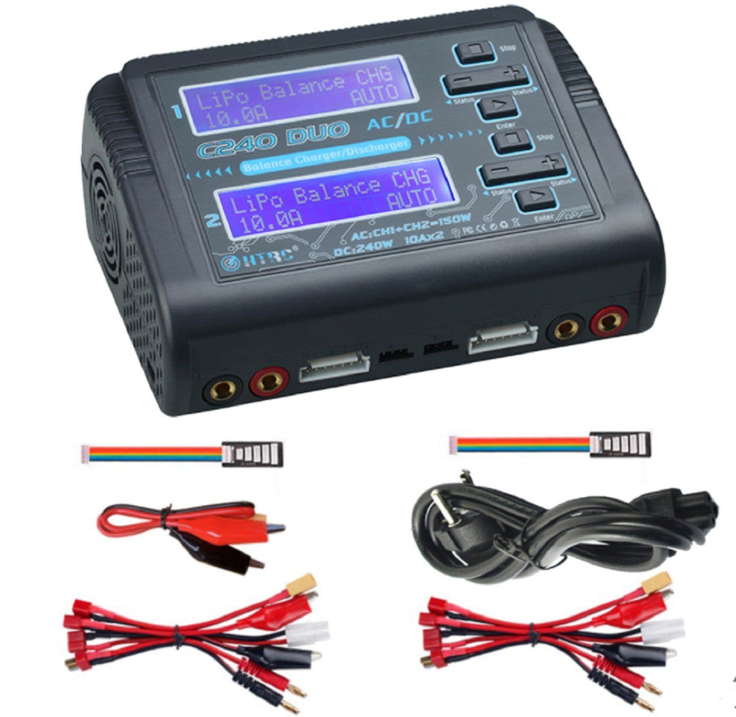 C240 Duo Lipo Charger Discharger Dual Channel Balance 