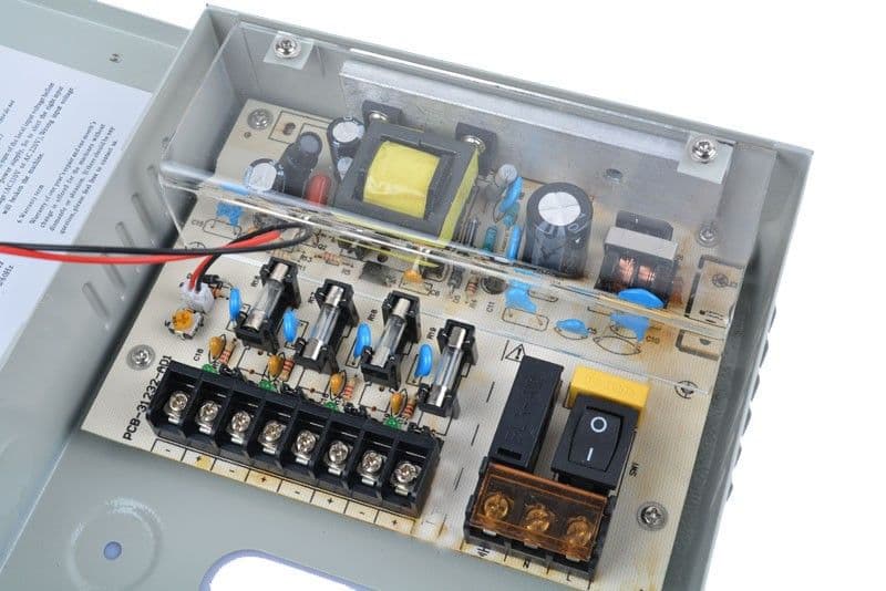 12V 5A, 4CH Power Supply Box for CCTV Camera System