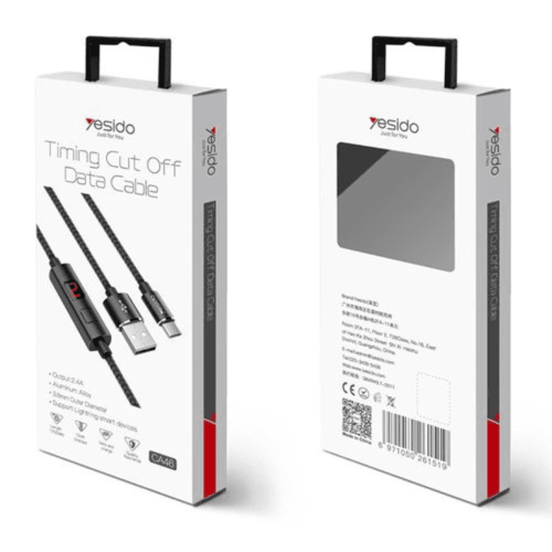 Yesido CA46 Micro USB Data Cable with Timing Cut Off