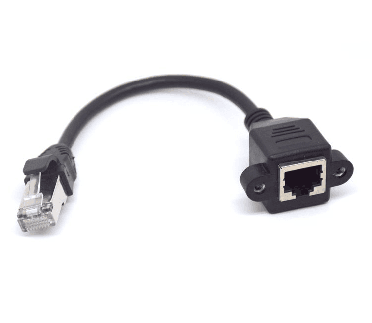 RJ45 Male to Female Screw Extension Cable 30cm