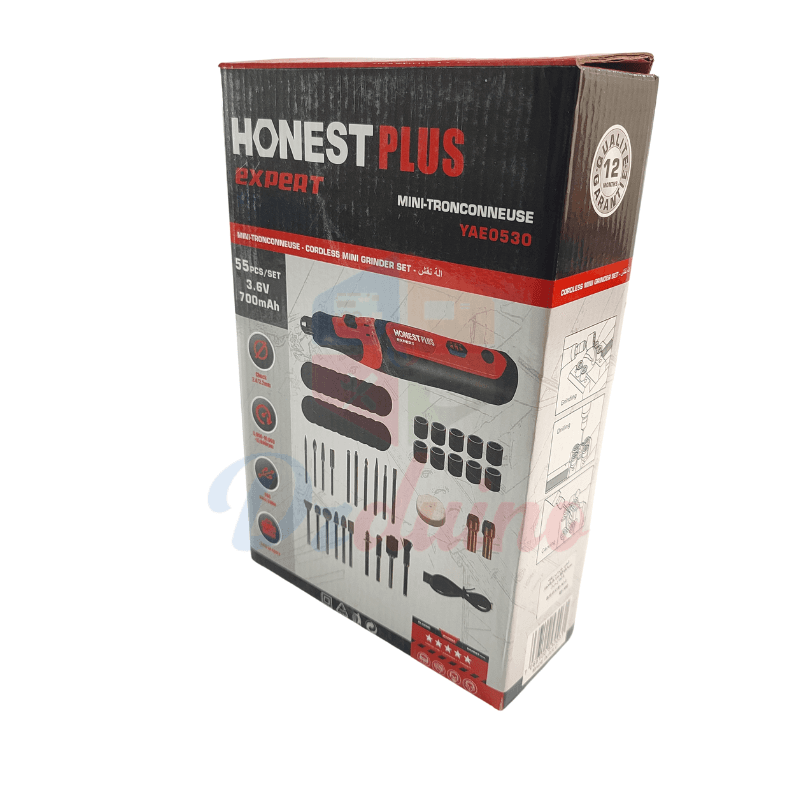 HONESTPRO 3.6V CORDLESS ROTARY TOOL 55 Pcs