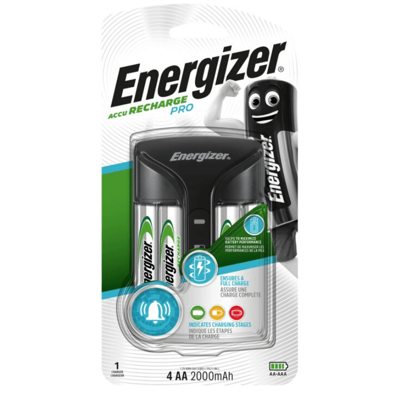 Energizer PRO Charger + 4 x R6/AA 2000 mAh