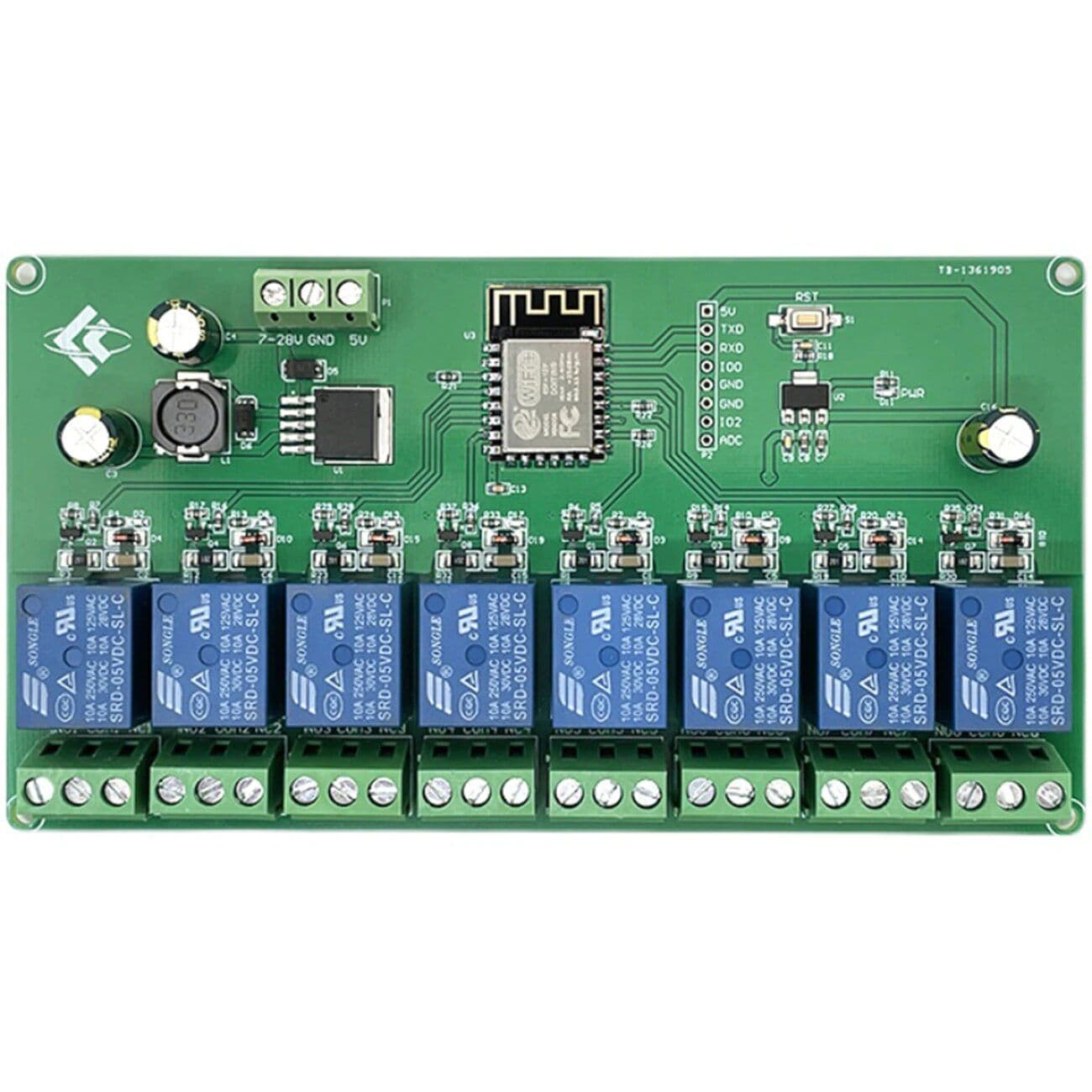 ESP8266 WIFI 8 channel relay module 5V/7-28V