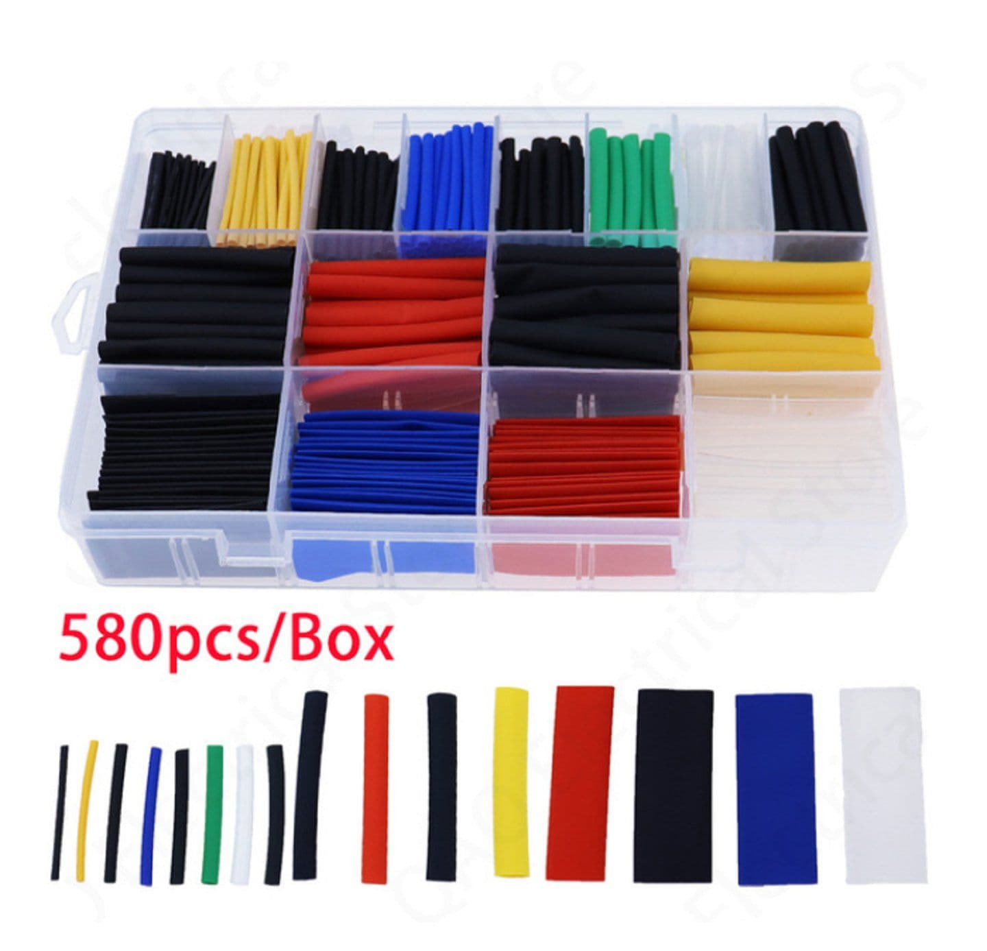 580pcs/lot Heat Shrink Tubing set 