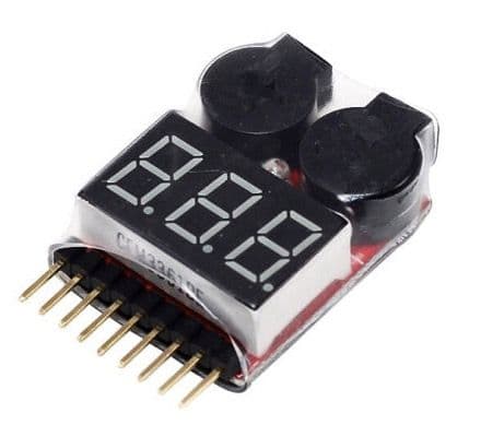 1~8S Lipo Battery Low Voltage Buzzer Alarm / Voltage Tester