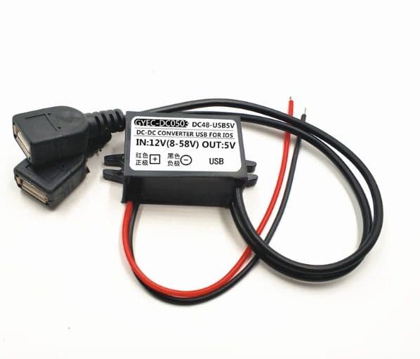 DC 12V To 5V 3A Power Adapter Supply Car Dual USB Charger