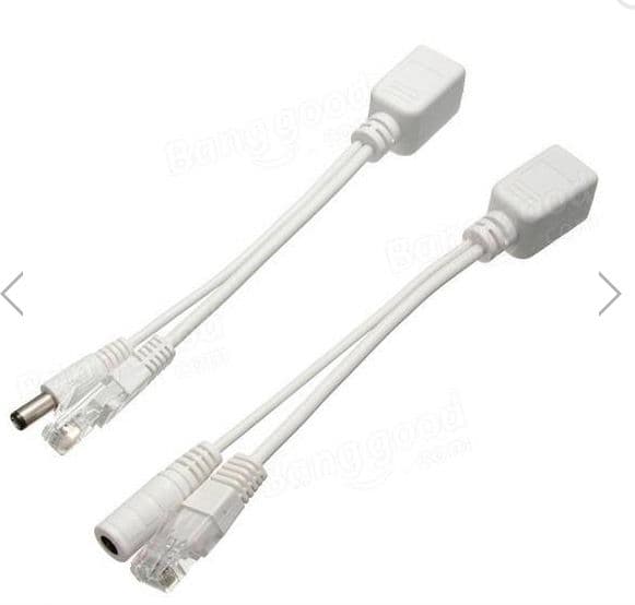 Power Over Ethernet Passive POE Injector Splitter Kit 