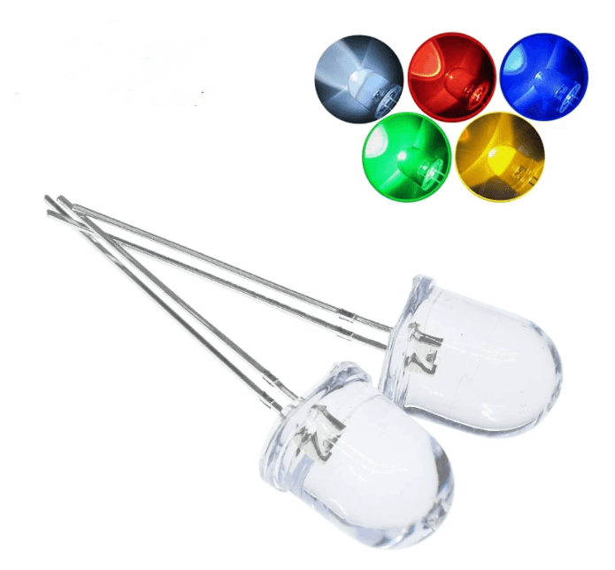 10mm LED  Red, Green, Yellow, Blue, White 