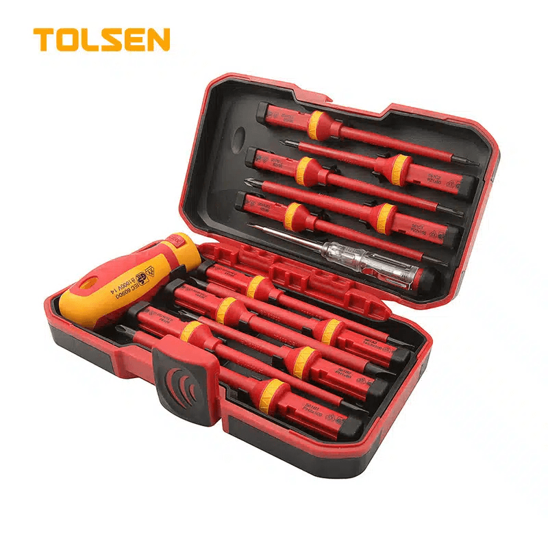 13 PCS INSULATED SCREWDRIVER SET TOLSEN 1000V