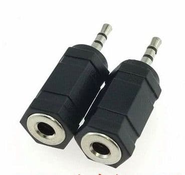 2.5mm Male to 3.5mm Female Audio Stereo Connector 