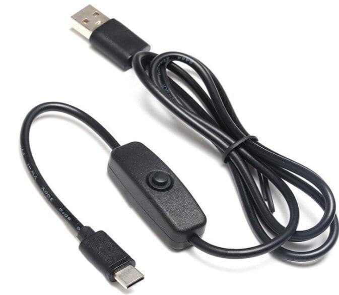 USB Type C 5V 3A Charging Cable  with ON/OFF Switch