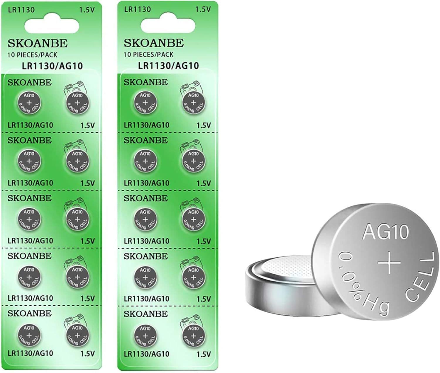 LR1130H AG10 1.5V Watch Battery (1PCS)