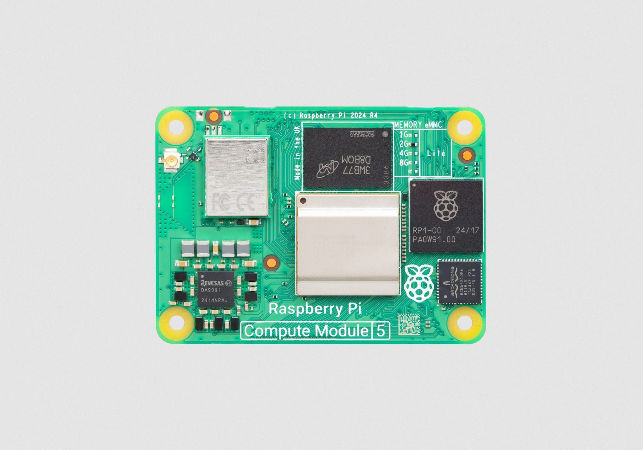 Raspberry Pi Compute Module 5 – 8GB RAM – 32GB Storage