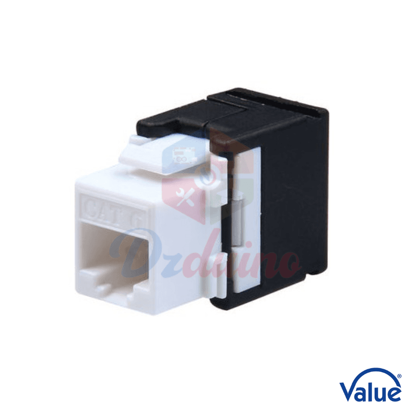 Cat.6 UTP 180 Degree Toolless Keystone Jack With Shutter VALUE