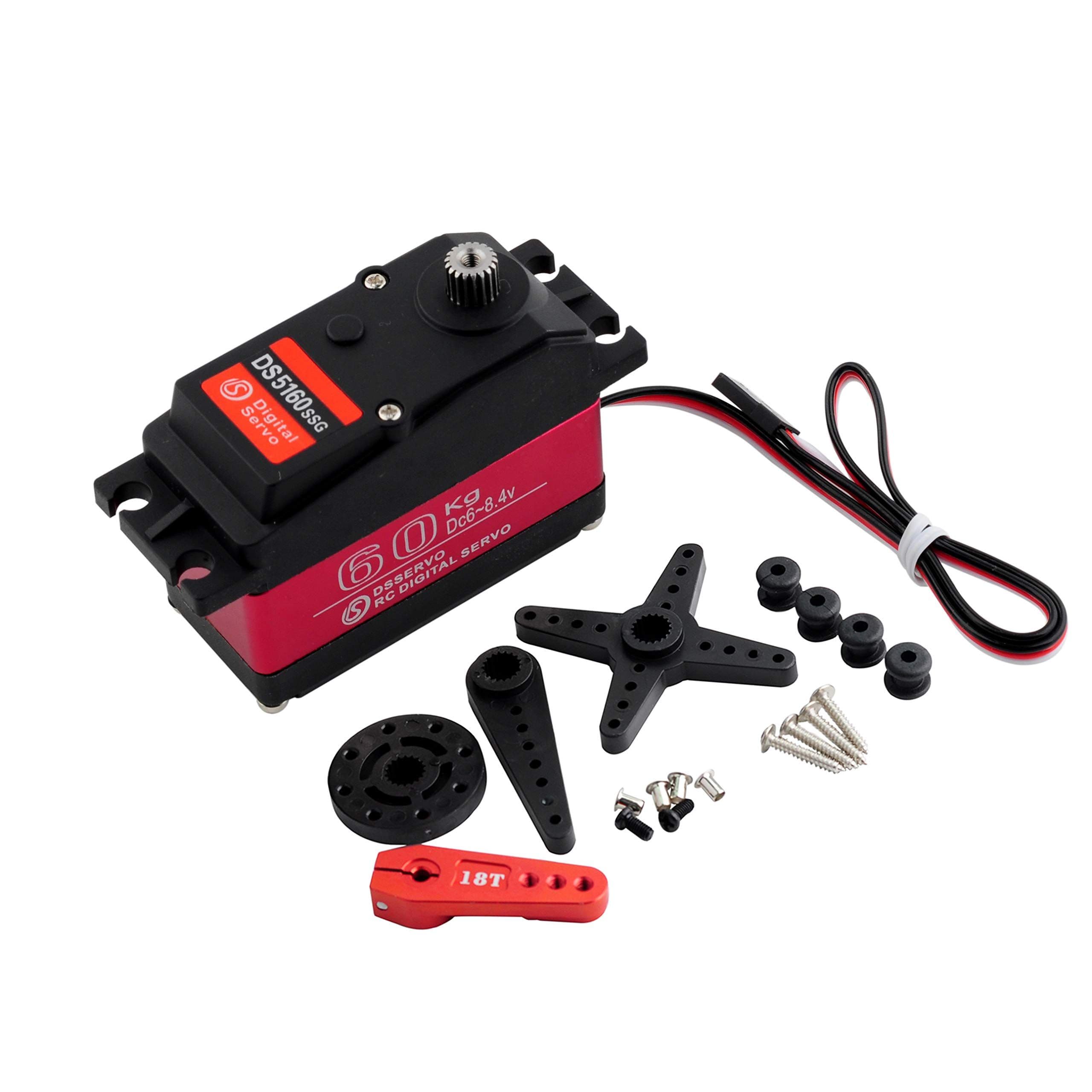 DS5160 60kg 270° RC Digital Servo High Torque Servo  7.4V