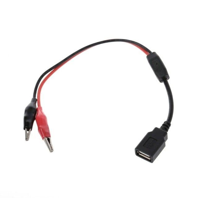 Alligator Clip to USB Female 50CM