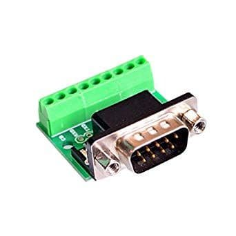 DB9 RS232 Serial to Terminal Male Adapter Connector