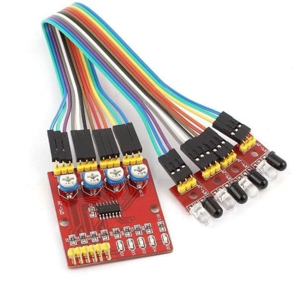 4 Channel Infrared Detector Tracked Photoelectricity Sensor