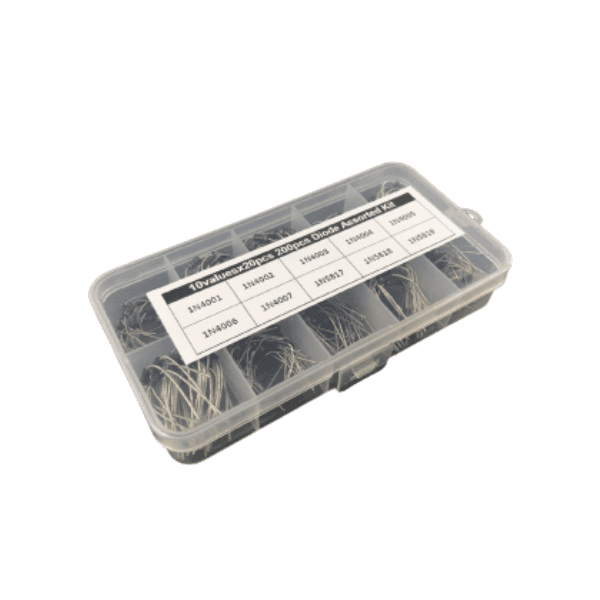 200pcs 1N4001~1N4007 1N5817 1N5818 1N5819 Schottky Rectifier Diode Assortment