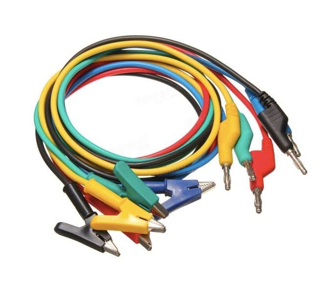 1pcs Cable Banana-Crocodile  100 cm 