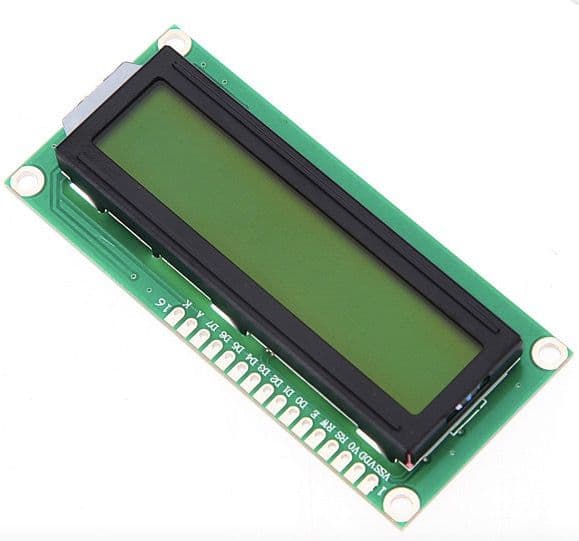 1602 LCD with yellow light