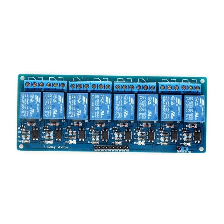8 Channel 5VDC Relay Module With Optocoupler