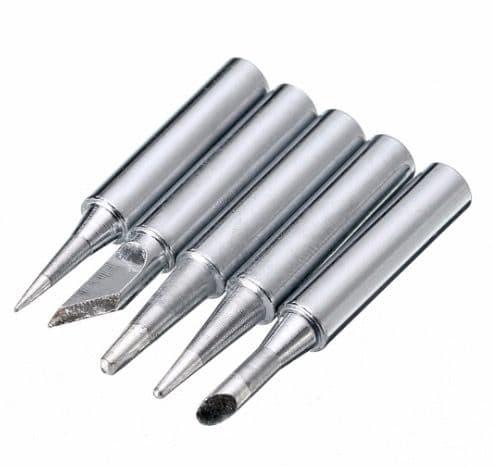 5pcs Metal 900M-T Soldering Iron Tips Set 42mm
