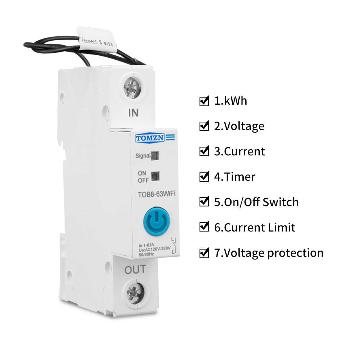63A Ewelink Single Phase WIFI Smart Energy — image 1