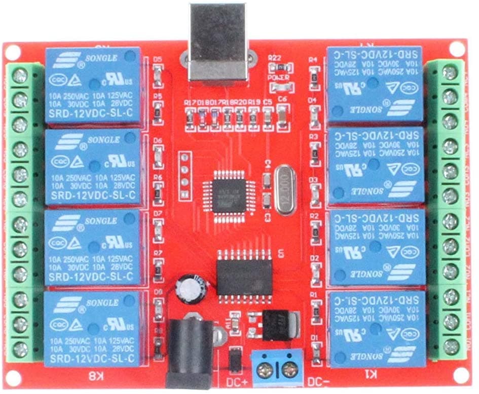 8 Channel 12V relay module  usb 10A — image 1