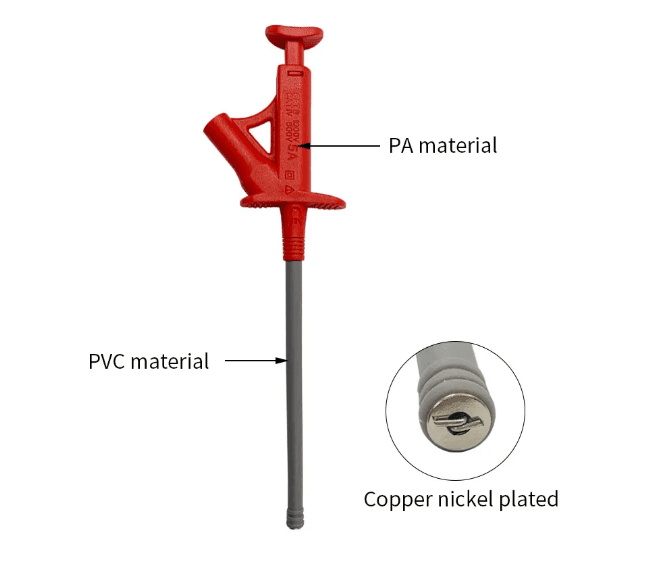 Test Hook Clip High Voltage Flexible 4MM Banana Socket J30042 — image 1