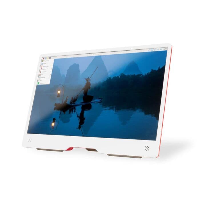 Raspberry Pi Monitor Red/White  15.6" Full HD — image 1