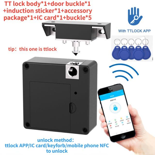 NFC Smart Door Lock 13.56MHZ, TTlock App