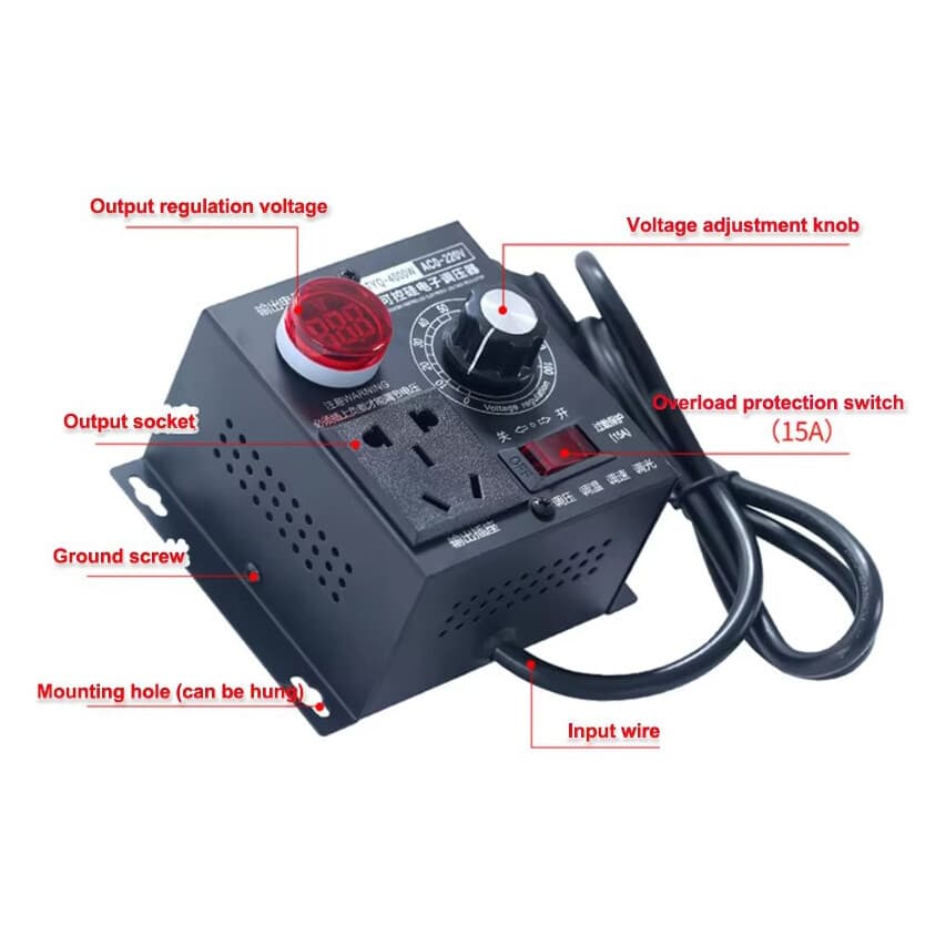 LNZ-4000W AC 220V 4000W Motor Speed Control Module — image 1