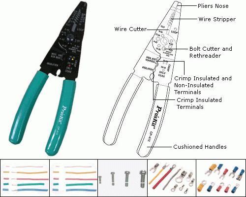 CP-412G Wire Stripper / Cutter - 24-10AWG — image 1
