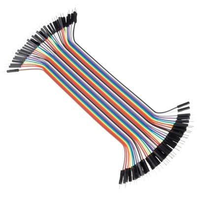 Male-Male Jumper Wires - 40 x 200mm (7.8in) — image 1