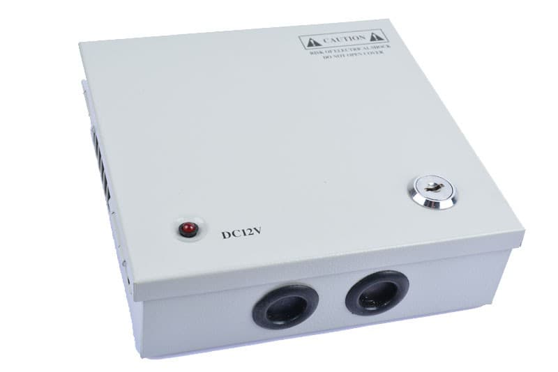 12V 5A, 4CH Power Supply Box for CCTV Camera System — image 1