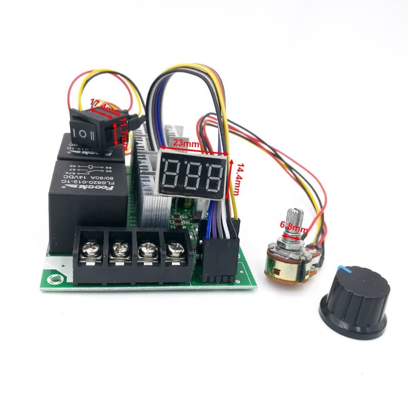 PWM speed controller DC motor 0~100% adjustable MAX60A 12V 24V — image 1