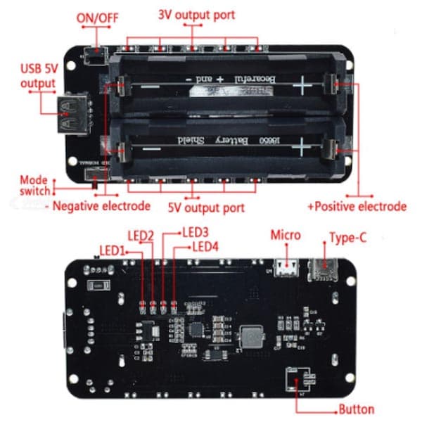 2X18650 Lithium Battery Shield V3 — image 1