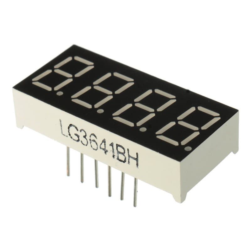 7 Segment 4 Digit Common cathode 0.36 Inch RED — image 1